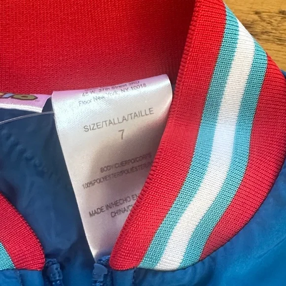 Nintendo Blue Kids Jacket with Mario and Luigi - Picture 5 of 8